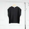 Blusa de Moda Urbana e Relaxada Warren Hailong Sst019 para Primavera e Verão, com Ombros Caídos e Mangas Curtas