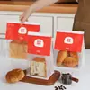 Bolsa de Embalaje para Pan Tostado Horneado Bolsa para Bagel Croissant Tostada Bolsa de Embalaje Auto-Sellante para Alimentos Logo Impreso Personalizado Comercial