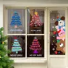 Decoração de Natal Transfronteiriça 2027 Adesivos para Porta de Vidro Arranjo de Cena Adesivos para Janela Adesivos para Vitrine Adesivos Eletrostáticos para Árvore de Natal