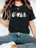 Amazon Europeu e Americano Verão Feminino Tema Halloween Crewneck Manga Curta Casual Moda Comércio Exterior Explosões T-shirt