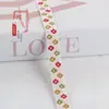 Cinta Jacquard Flor Pequeña Flecha Dislocada de 1.5 cm Decoración de Ventana Textil para el Hogar Decoración de Ropa Accesorios de Encaje Hechos a Mano DIY