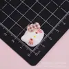 Accesorios de resina de gato KT con lazo de cuadros vintage, accesorios para el cabello DIY con pegamento cremoso, ligas para el cabello, pinzas para el cabello, zuecos, fundas para teléfono