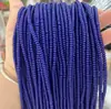 Venta al por mayor de cuentas de ábaco de jade de imitación de 2x4 mm, cuentas de vidrio multicolor para pulseras, collares, cuentas sueltas para manualidades.