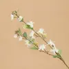 Jazmín de Doble Horquilla Adornos de Flores Artificiales de Alta Lujo Estantería Escritorio Decoraciones para el Hogar Adornos para Sala de Estar Decoraciones Festivas
