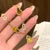 Pulsera de Trébol de Circonita y Nácar Lujo Ligero Temperamento de Gama Alta Joyería Estilo Coreano Ins Celebridad de Internet Estilo Popular Joyería al por Mayor