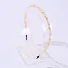 Faixa de Cabeça de Pérola Leve de Luxo Transfronteiriça da Amazon, Acessórios de Cabelo Modernos e Versáteis, Adorno de Cabeça Retrô para Noivas, Faixa de Cabeça Larga Costurada à Mão