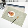 Mantel Individual de Mesa Minimalista Ins Europeo Personalizado Manteles Individuales de Cuero Textura de Tela Doble Cara Esquina Recta Mantel Individual de Comedor Occidental En Stock Venta al por Mayor Impermeable Aislamiento Térmico