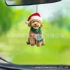 Colgante de Panda de Acrílico Nuevo Transfronterizo para Espejo Retrovisor de Coche, Mochila, Decoración del Hogar, Colgante para Fiesta Navideña