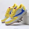 Sapatos Putian Aj1 de Cano Baixo Raio Guerreiro Preto Hiroshi Fujiwara Sapatos de Basquete Mocha Jordan 1 Masculino e Feminino Sapatos Esportivos Casuais