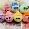 Atacado de fábrica 5cm olhos de colar chapéu de palha de lã cor fofa bolsa de veludo Teddy acessórios pendurados acessórios de vestuário