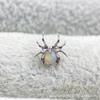 Aleación de Titanio ASTM F-136 Araña Ópalo Nebular Arete de Lóbulo Hilo Interno G23 Titanio Stud para Labio Stud para Lengua Pendientes para Perforación