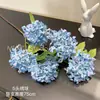 5 Cabezas de Hortensia de Madera Hortensia Copo de Nieve Flores Artificiales Hotel Boda Arreglo Floral Decoración Hogar Adornos Decorativos Suaves Flores Artificiales Mayoreo