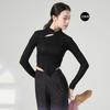 Ropa de práctica de danza moderna para adultos, ropa de baile cheongsam estilo chino para mujer, top ajustado de danza clásica de manga larga