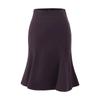 Saia Midi Retro Francesa de Cintura Alta Slim Cauda de Peixe para Mulheres 2025 Nova Elegante Versátil de Linha A que Abraça o Quadril Curta