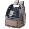 Mochila Transportadora para Gatos Ventilada con Ventana de Burbuja, Bolsa de Viaje Plegable para Mascotas Aprobada por Aerolíneas para Gatos o Perros Pequeños de hasta 15 libras, Diseño Plegable Transparente para Senderismo/Coche/Avión