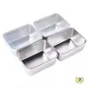 Contenedor de Acero Inoxidable para Alimentos Refrigerador Congelador a Prueba de Olores Caja de Control de Porciones Bocadillos Nueces con Tapa Hermética Sellable Anti-Deterioro