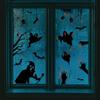 WSQT 170000 Santo Día de Horror Fantasma Telaraña Murciélago Sangre Mano Huella Sala de Estar Hogar Ventana Vidrio Pegatina de Pared