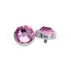 F136 Titanio Labio Uña Diamante Checo Importado Borde Ondulado Uña Incrustada Uña de Lengua Titanio G23 Aleación Joyería para Piercings Accesorios Aretes