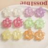 Hyun-a pequeña flor con brillo pétalo de orquídea parche diy accesorios de resina aretes pasador para el cabello material para funda de teléfono móvil al por mayor