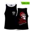 Chaleco de combate de guerra de hechizos bidimensional estampado digital de verano deportivo transpirable simple casual sin mangas refrescante