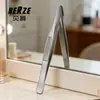 Pinzas para Cejas de Acero Inoxidable con Punta Plana para Venta al por Mayor, Pinzas Inclinadas Antideslizantes, Herramientas de Belleza para Dar Forma y Depilación de Cejas