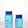Frasco de Reagente GL80 Borossilicato Azul 1000mL Boca Larga Vidro com Escala Frasco para Experimento Químico Frasco de Amostragem
