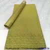 5 Yardas de Tela de Algodón Bordada Estilo Africano Más una Caja de Set de Pañuelo Hayes Encaje de Algodón Suizo