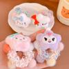 Banda para el cabello con forma de estrella de peluche explosiva y linda, banda para el cabello para niños, banda para el cabello para niños, tarjeta al por mayor, coleta alta, cuerda para el cabello