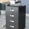 Archivero de Oficina, Gabinete de Almacenamiento de Datos, Gabinete Metálico Bajo para Debajo del Escritorio, Gabinete de Almacenamiento de Acero, Gabinete con Múltiples Cajones con Cerradura