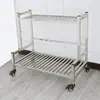 Estante de Flores de Acero Inoxidable, Estante de Plantas Suculentas de Pie, Estante Escalera Móvil Simple de Múltiples Niveles para Balcón, Interior, Montaje en Pared