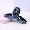 Grampo de Cabelo Fashion com Pedras de Diamante Grampo de Cabelo de Celebridade da Internet Grampo Tubarão Cor de Casco de Tartaruga Clássico Grampo de Cabelo com Diamante Pérola Acessório de Cabelo