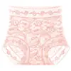 Calcinha Feminina Sexy Renda Camélia Essência 10A Antibacteriana Cintura Alta Controle Leve da Barriga Respirável Secagem Rápida