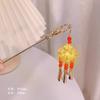 Accesorios para el cabello de ferroaleación, horquilla con borla antigua, horquilla luminosa con forma de linterna, horquilla de metal, tocado de hada de palacio antiguo para uso diario