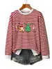 Amazon Wish site independente moda personalizada feminina outono e inverno bengala doce presente árvore de Natal floco de neve listrada moletom