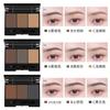 Polvo para cejas tricolor tridimensional Maioli a prueba de agua y sudor maquillaje sin retoque sombra de nariz sombra de ojos maquillaje para principiantes cosméticos de maquillaje