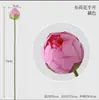 Flor de Lótus Artificial com Sensação de Molhado Decoração de Paisagem Avançada Ornamentos de Planta Verde de PU Vaso Planta de Alto Padrão para Salão de Buda