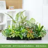 Combinação de Paisagismo com Plantas Verdes Simuladas Hc-At7, Flores Simuladas e Decorações de Flores Artificiais, Ornamentos Decorativos para Floreiras de Pátio Externo