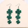 Calle transfronteriza. Pendientes de festival de cerveza del día de San Patricio, pendientes vintage de trébol, pendientes europeos y americanos, pendientes personalizados para mujer