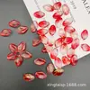 Acessórios para Joias DIY Estilo Antigo Pétala Grampo de Cabelo Adorno de Cabeça Brinco Materiais 12X19 Flor de Pessegueiro Gorda Esmaltada