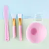 Kit de Tigela de Silicone para Máscara Facial DIY Ferramentas de Beleza Caseiras Conjunto de 5 Peças