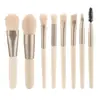 Nuevos 8 Pinceles para Ojos, Pinceles para Polvos Sueltos, Juegos de Brochas de Maquillaje, Pinceles para Sombras de Ojos, Brochas de Maquillaje, Set Completo de Herramientas de Belleza para Principiantes