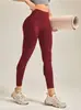 Pantalones de Yoga Transfronterizos para Mujer, de Cintura Alta, Levanta Glúteos, Absorbentes de Humedad, de Secado Rápido, Sensación de Piel Desnuda para Yoga, Elásticos, Ajustados, Control de Abdomen, Leggings de Fitness
