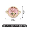 Flor de lámina de color DIY colgante para pulsera colgante para collar accesorios de joyería se pueden mezclar lote ventas directas de fábrica transfronterizo