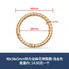 Hebilla de resorte en espiral de aleación de zinc, venta al por mayor, accesorios de equipaje, conexión, apertura, anillo móvil, bricolaje, disponible