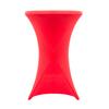 Funda Elástica para Mesa de Cóctel Decoración de Boda de Hotel Funda Alta para Bar Poliéster Color Sólido Redonda para Banquete Elástica