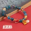 Pulsera de Verano para Mujer de Alta Gama Pulsera de Ágata Corazón de Azúcar Atraer Riqueza y Tesoro Pulsera de Esmalte de Ceniza Fragante de Lugar Turístico Personalizada