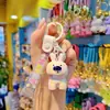 Pingente de Boneca de Animal Fofo Acrílico Revestido Pendente de Bolsa Chaveiro de Casal Chaveiro de Carro