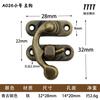 A026 Hebilla de Cierre en Forma de Cuerno para Bolsas, Accesorios de Ferretería, Hebilla de Cierre Tipo Anzuelo de Pesca para Uso Doméstico, Decoración de Cajas de Regalo, Broche para Caja, Clip