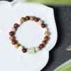 Estilo étnico cuentas multi-tesoro Nudo de bambú proverbio de seis palabras Piedra lunar pulsera rosario pulsera hombres y mujeres círculo único joyería de pareja