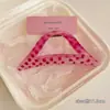 Pinza de tiburón negra en forma de corazón para recogido, elegante pinza para el pelo floral para la parte trasera de la cabeza, gran accesorio para el pelo de pinza de garra estilo nuevo 2026